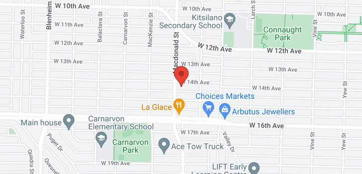 map of 2764 W 14TH AVENUE